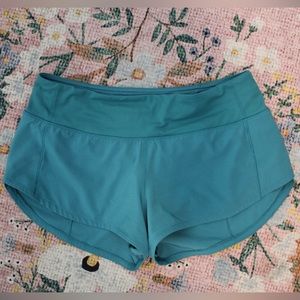 Lululemon Speed Up Low-Rise Line Shorts 2.5” TEAL